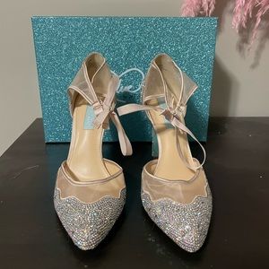 Betsey Blue Iris Pumps.